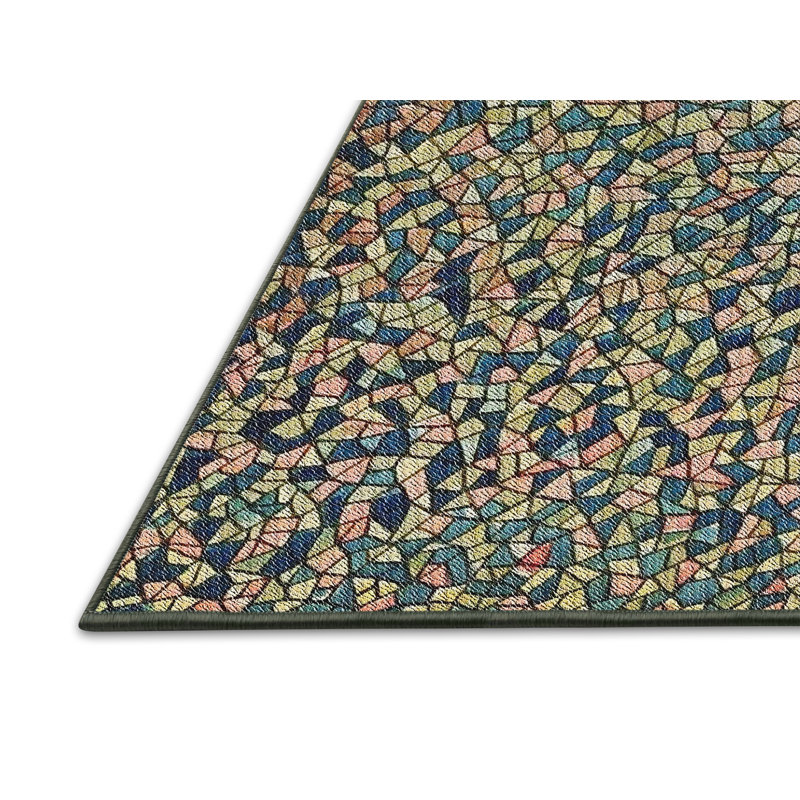 Tapis de zone d’olive à motifs Uncompahgre, Rectangle 2 pi x 3 pi