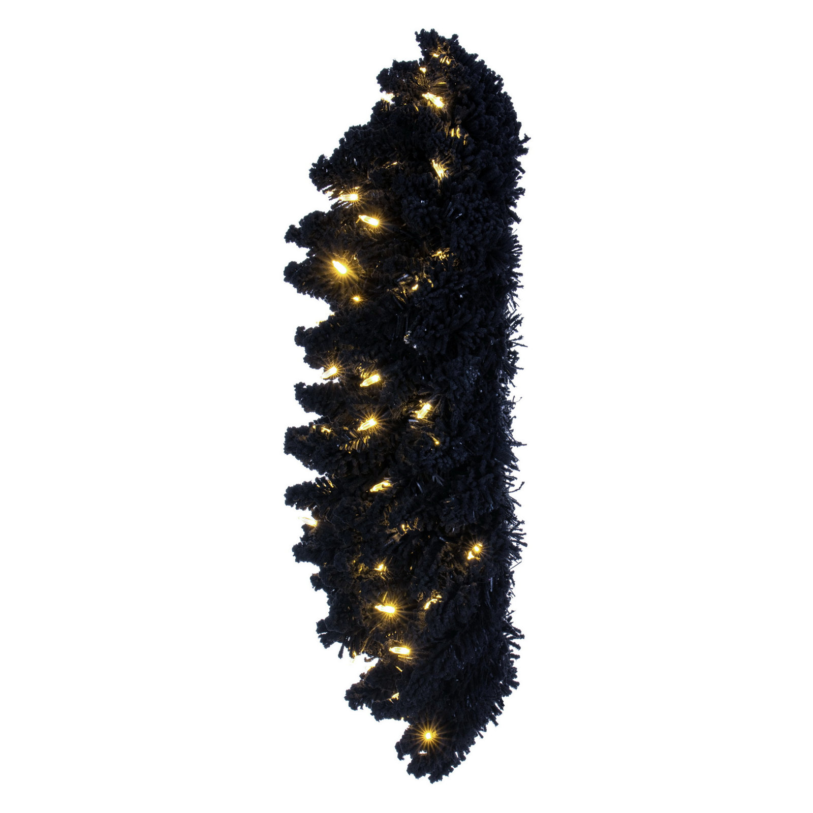Flocked Fir Pre-Lit Dura-Lit Lighted PVC Wreath, 30" H x 30" W