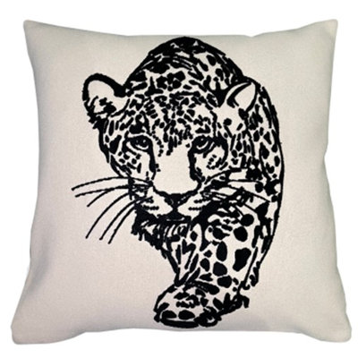 Debord Abstract Black Sqaure Cushion