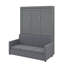 Lit escamotable double pleine grandeur avec coussin-728940598