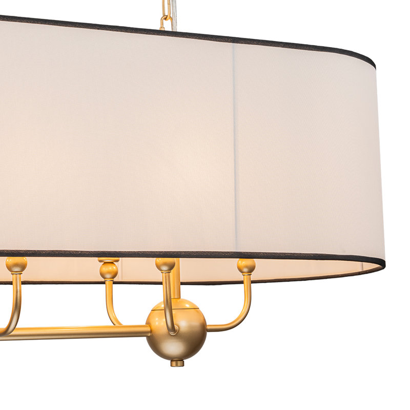 Mihaica 8-Light Dimmable Oval Linear Chandelier
