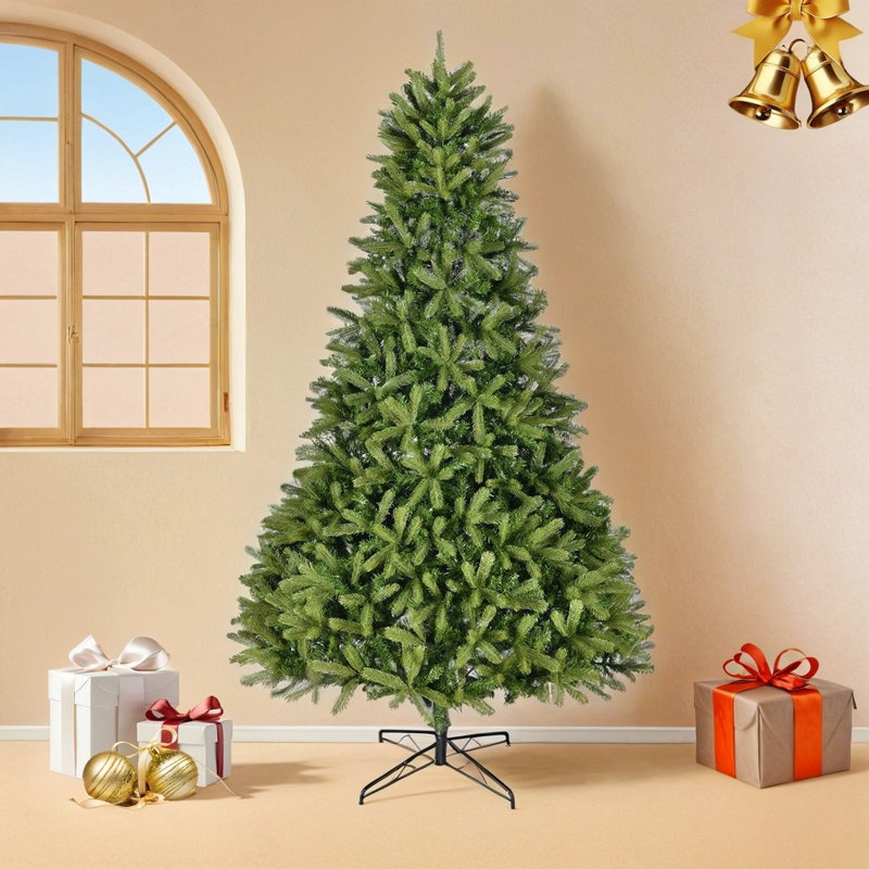 Arbre de Noël artificiel avec 2576 pointes de branches mixtes pe & pvc
