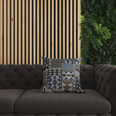 Coussin décoratif réversible Patchwork
