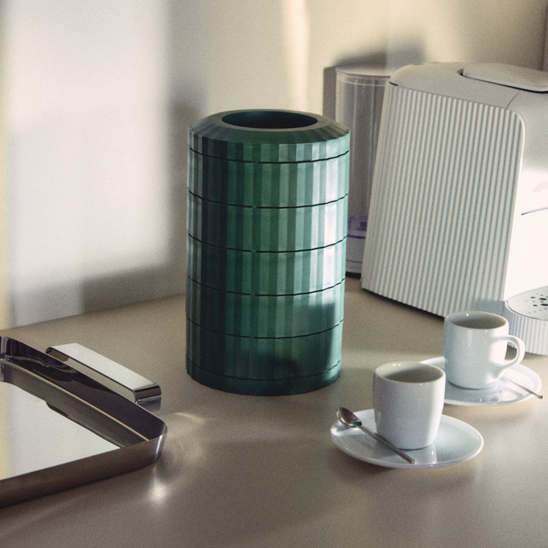 Alessi Plisse Coffee Capsule Holder  , Green