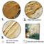 «Gold and Green Paint Fusion III», reproduction sur toile-2137042784-2137042785