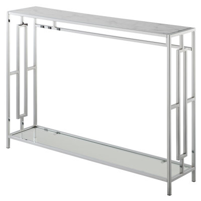 Sapienza 42'' Glass Console Table