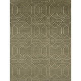 Geometric Area Rug in Olive