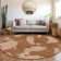 Premium Machine Washable Prisco Terracotta Rug