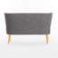 Charmante chaise rembourrée beige pour la décoration intérieure en bleu assise relaxante