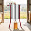 Extracteur électrique de miel, tourniquet à 6 cadres avec couvercle transparent, tourniquet cylindrique en acier inoxydable de 140 W, hauteur réglable, équipement d'extraction en nid d'abeille pour l'apiculture