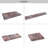 MAVAL Burgundy Washable Rug 5X8 Area Rug (Burgundy, 5' X 8')-263778819