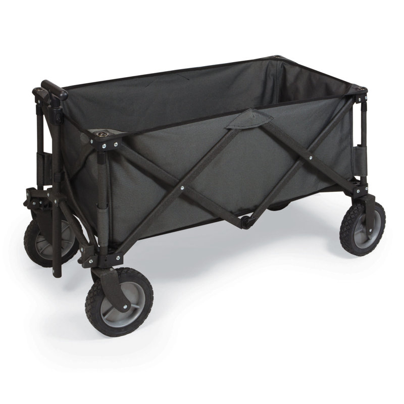 Multi-Utility Portable Outdoor Adventure Wagon, Black