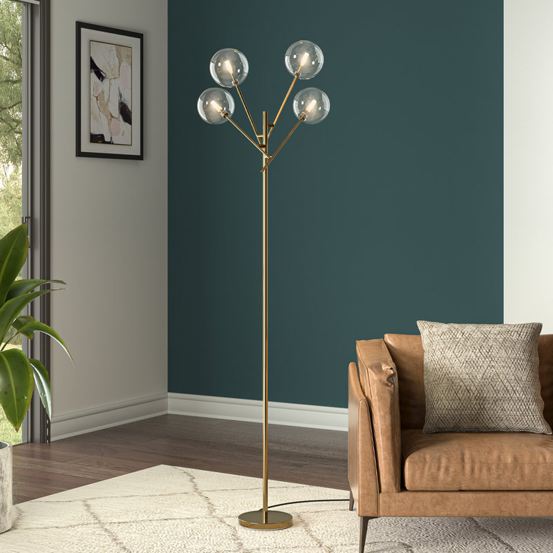 Monsey 165cm Gold Tree Floor Lamp