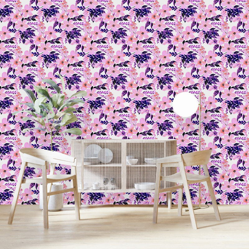 Floral Tile, 2.08' W x 10.42' L