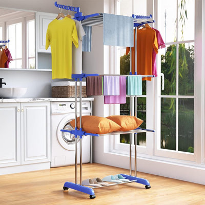 Stainless Steel Foldable Rolling Drying Rack