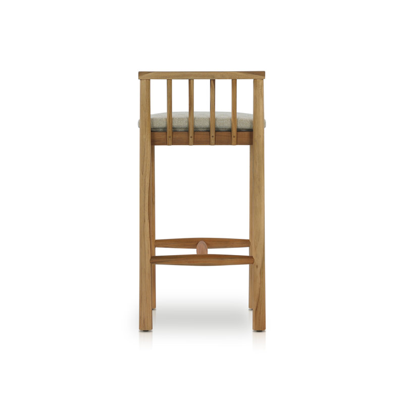 Naria Outdoor Bar Stool with Cushion, Bar Stool (30" Seat Height)