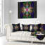 Fabuleux art fractal multicolore - coussin imprimé abstrait-30629000-30628996