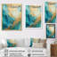«Gold Teal», impression sur toile-2116780350-2116780321