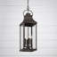 Lanterne suspendue d'extérieur 4 lumières l 9 po x H 29,5 po avec verre transparent Caden-70886161