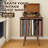 Record Player Stand With Vinyl Storage, Mid Century Modern Turntable Table With 4 Cabinet Compartments, Holds Up To 40 LP Records, Compact Media Organizer For Living Room And Bedroom