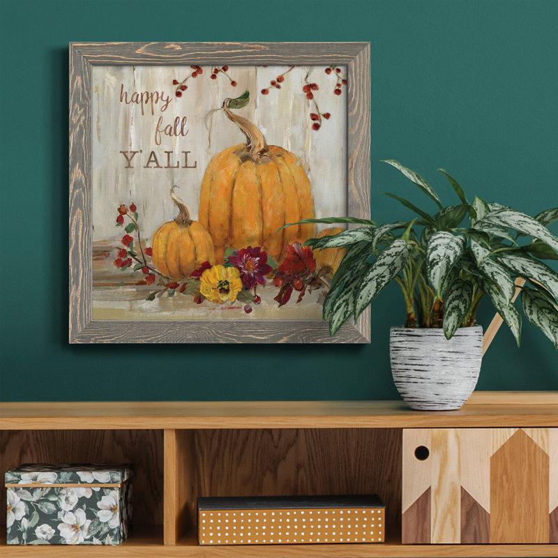 Autumn Dinner - cadre photo, art textuel sur toile, H 27,5 po x l 27,5 po x P 1,5 po, Gris