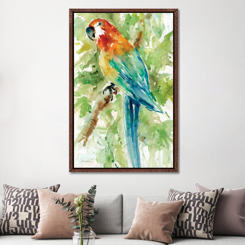Island Beauty II by Carol Robinson - Wrapped Canvas Painting, 152.5 cm H x 101.5 cm W, Classic Brown Wood Framed Canvas