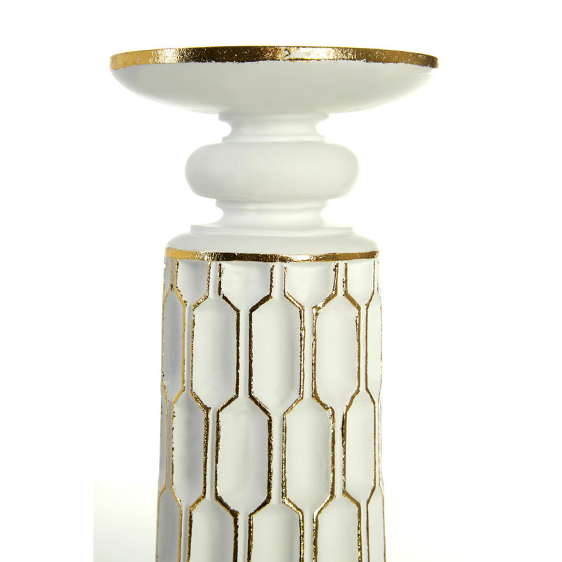 Eager Plastic / Acrylic Floor Candlestick, 26cm H x 12cm W x 12cm D