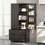 Armoire de cuisine avec 2 grands tiroirs et support à épices à 8 portes-1729724633
