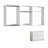 Devi White Wall Mounted Wood Closet System