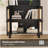 Tall Bookcase With Rattan Doors, Bookcase With Storage Shelves For Library Living Room Bedroom Home Office-1440689101