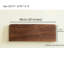 Tablette flottante en bois de noyer noir-1445965772