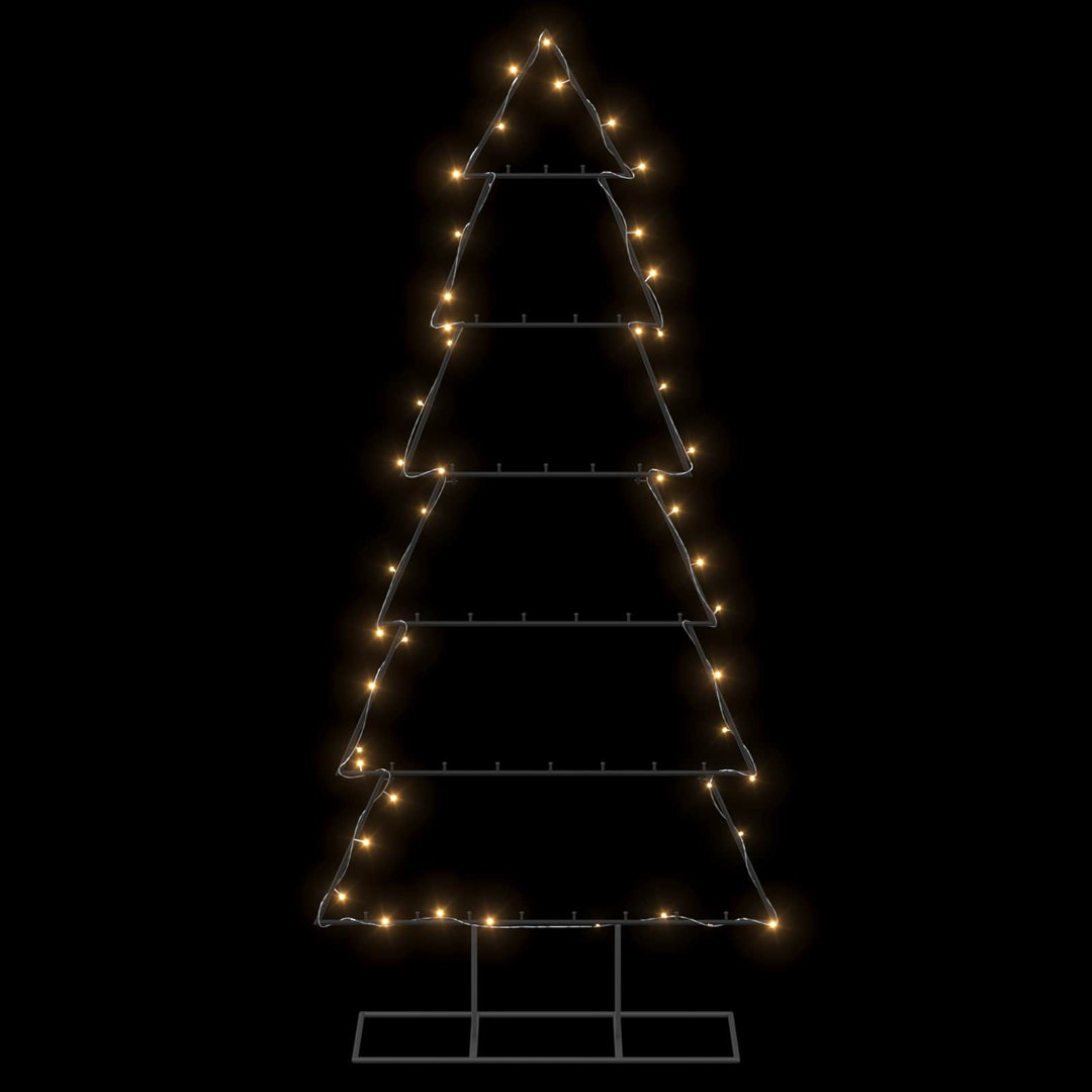 VIDAXL KUOPIO Metal Christmas Tree with Stand 180 cm Gold Steel Decorative Tree for Indoor and Sheltered Outdoor Use - Image 3