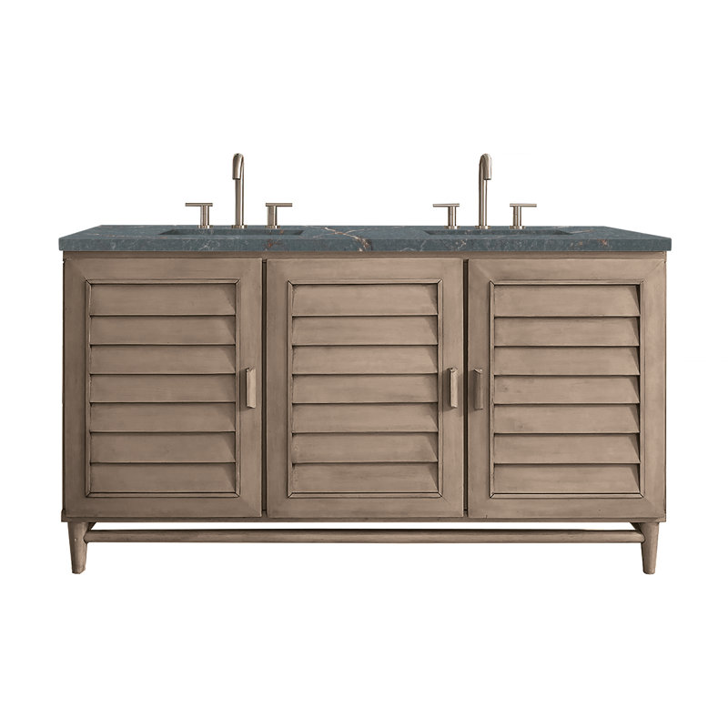 Broeder 60'' W Double Vanity, Parisien Bleu, Widespread