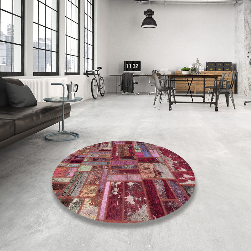 Abstract Indoor Rug, Round 6'