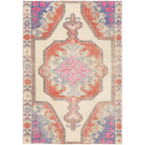 Antique One Of A Kind One-of-a-Kind 4'4" X 6'2" Hand Knotted Area Rug