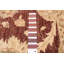 Tapis brun foncé Peshawar Oushak 6 pi 2 po x 8 pi 9 po
