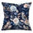 Motif floral bleu