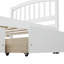 Lit stylé pour appartement, chambre d'amis, lit plateforme, lit de rangement en bois avec deux tiroirs-1840331004