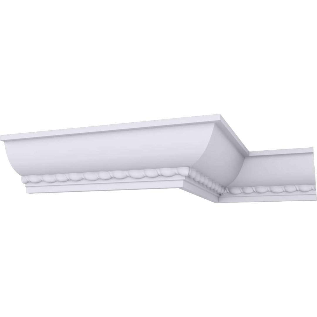 2 3/4"H x 2 3/4"P x 4"F x 94 1/2"L Valeriano Rope Crown Moulding Ekena Millwork