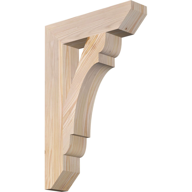 Support latté 3 1/2 "x P 16" x H 24 ", sapin Douglas, Douglas (lisse), H 24 po x l 3,5 po x P 16 po