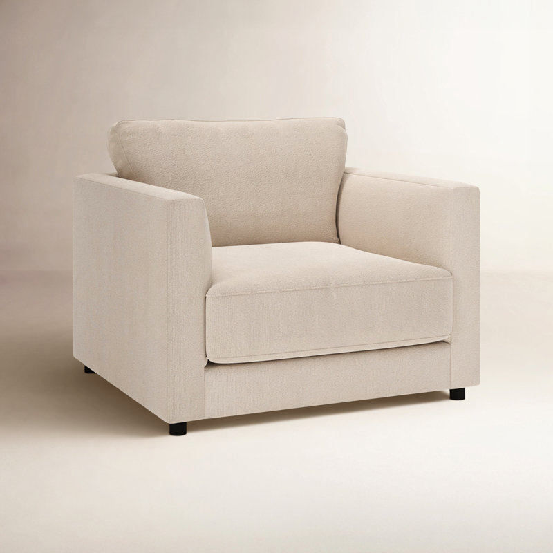 Chaise et demi rembourrée Milo, Bella plage