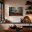 «Raccoon Walking on Fallen Log In Autumn Forest», art mural sur toile-625154829