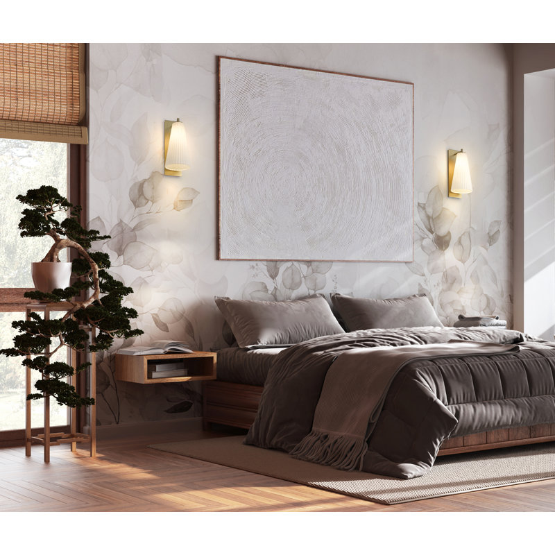 Applique murale 1 lumière Ceinture, H 16,50 po x l 7,25 po x P 8,50 po, Or