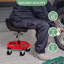 Tabouret à roulettes robuste avec plateau à outils - Hauteur réglable, avec anneau de levage