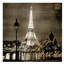Paris At Night In Sepia by Kate Carrigan - Print on Canvas-69443101-101339427