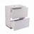 30" Bathroom Vanity with Ceramic Sink & Full-Extension Soft Close Undermount Drawers, Fluted Panel Design, White Finish-1091699650