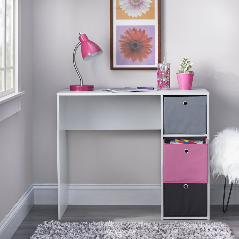 Massumah Writing Desk, Pink / Black / Gray