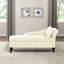 Chaise longue en velours avec accoudoir droit et espace de rangement-2145867317