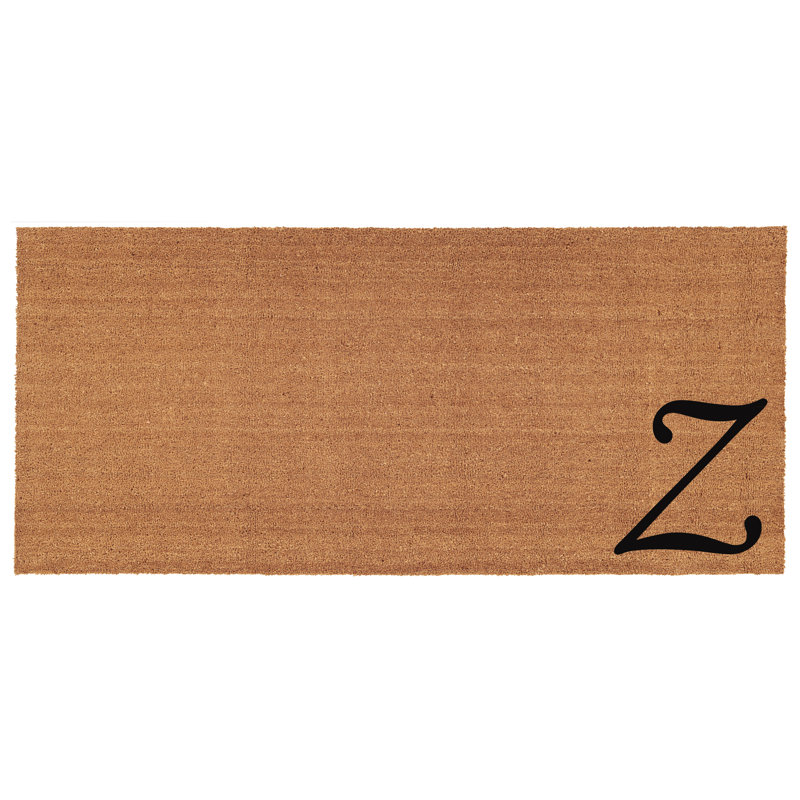 Tapis d'entrée antidérapant Zebrowski, Z, Rectangle 2 pi x 4 pi