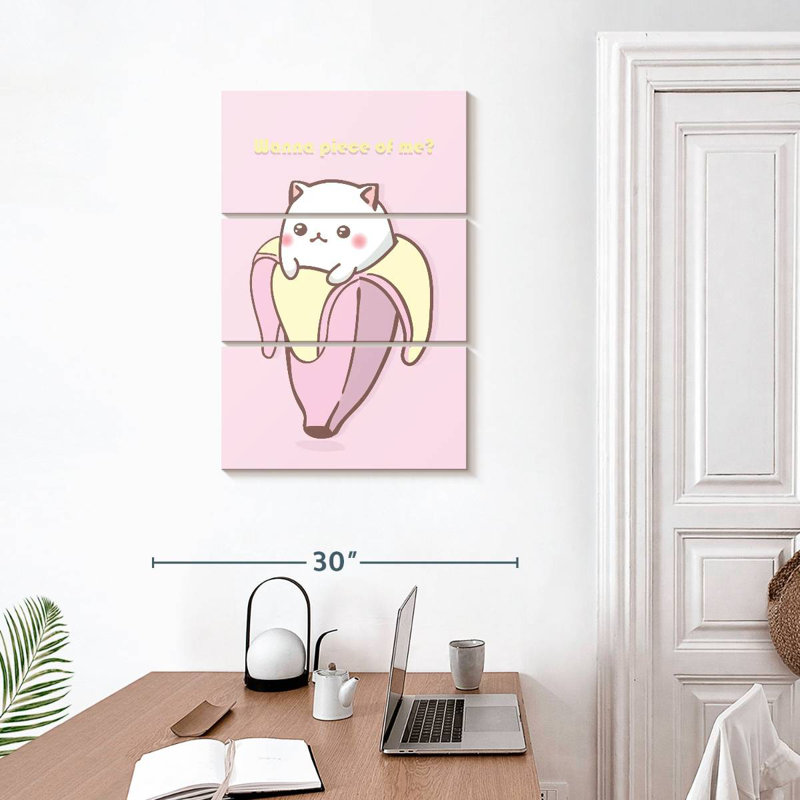 Ketti Cat Banana, 32" H x 20" W